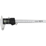 Yato Digitaalne kaliper YT-72025, 150mm, IP54, &plusmn;0.03mm, 2.4" LCD, roostevaba teras 4Cr13, CR2032 aku