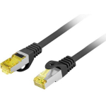 Lanberg Patchcord kaabel 0.25m PCF6A-10CU-0025-BK, 27AWG, 6.0mm, CU, LSZH, kuni 500MHz, kuni 10Gbps