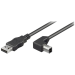 Goobay USB 2.0 kiiruskaabel 90&deg; 50856, 2m, 4 pin USB Type B - isane, 4 pin USB Type A - isane, kahekordne kaitse