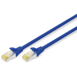 Digitus patch kaabel DK-1644-A-010/B, 1m, CAT 6a, RJ-45, sinine, booted, halogeenivaba, varjestatud, 8 juhet