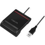 Logilink USB 2.0 kaardilugeja CR0047, USB-A (male), &uuml;hilduv eID ja DNIe, 0.9 m kaabel