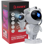 Hawk Astronautide t&auml;heprojektor HW-STAR01, 9 režiimi, 360&deg; reguleerimine, Bluetooth k&otilde;lar, taimer