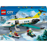 LEGO City 60465 Kiirabilennuk, 403 osa, 6+ a., plastik, lumemootorratta ja minifiguuridega