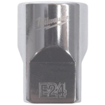 Milwaukee 4932498858 Torx pesa E24, 1/2" ajam, sisemine ruut, kroomitud, 4 lamedat k&uuml;lge