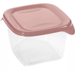 Pārtikas trauciņ&scaron; kvadrāts 0,45L Fresh&Go rozā