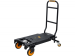 Vorel 78663 Kokkupandav k&auml;sik&auml;ru 2-in-1, 130 kg, 4 ratast, teras, 140/60 mm
