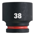 SHOCKWAVE&trade; IMPACT DUTY TRIECIENIZTURĪGAS UZGRIEŽŅU MUCIŅAS, 38 MM 3/4" IMPACT SOCKET STD - 1PC, 4932480373 MILWAUKEE