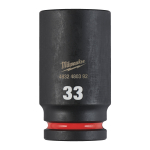 SHOCKWAVE&trade; IMPACT DUTY TRIECIENIZTURĪGAS UZGRIEŽŅU MUCIŅAS, 33 MM 3/4" IMPACT SOCKET DEEP - 1PC, 4932480392 MILWAUKEE