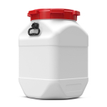 Kvadrātveida mucas konteiners, ūdensnecaurlaidīgs un izturīgs, 66L, R077703, BasicNature