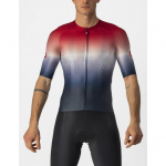 Velo krekls AERO RACE 6.0 Jersey, izmērs: XL, Savile Blue/Pro Red, 8050949607770 CASTELLI