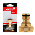 3/4" tap connector BRASS-LINE series T07322 Tvardy