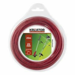 Trimmeri tamiil 3mm, KREATOR, KRTGTR3025, Spooli niidi l&auml;bim&otilde;&otilde;t: 3.00 mm, Spooli niidi pikkus: 25 m