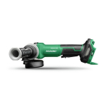 Bezvadu disku slīpma&scaron;īna, HIKOKI, G3613DVFW2Z, 36 V, 1500 W, 125 mm, bezsuku motors, mainīgs ātrums, LED gaisma