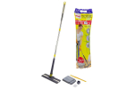 Liblikakujuline mopiga varustatud WMC TOOLS, WMC-3H(blue), 133 cm k&auml;epide, 36x12 cm otsik, sobib kuivaks ja m&auml;rjaks puhastamiseks