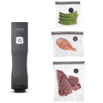 Automaatne k&auml;sitsi kasutatav vaakumpakendaja ventiiliga vaakumkottidele Vacu OneTouch 01301 Caso Must