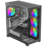 Xilence Arvutikorpus XG171, Midi Tower, 485 mm s&uuml;gavus, 520 mm k&otilde;rgus, 245 mm laius, 7 x 2.5" pesa, 2 x 3.5" pesa, 9 laiendamisava