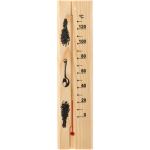4Living Saunatermomeeter 1828874, 25.5cm, pruun, 0-120&deg;C, puit, siseruumides kasutamiseks