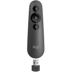 Logitech R500S 910-005843, 20m, 3 nuppu, USB, Bluetooth, punane laseritootja, Alkaline aku, 1000 mAh