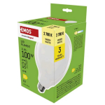 Emos LED pirn G125 ZF2D62, 11 W, 230 V, 1521 lm, soe valge, 360&deg;, 25 000 tundi, E27, D klass
