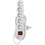 Emos Pikendus P1525R, 5m, 5x2P+PE, 3680W, PVC, l&uuml;liti, laste kaitse