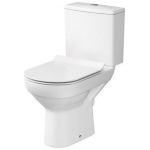 Cersanit WC City New Clean On 5727269, 365mm, 670mm, 3/5l loputuss&uuml;steem, antibakteriaalne kaas, Soft Close