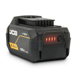JCB JCB-18LI-5 Professional 18V Li-Ion aku t&ouml;&ouml;riistade toiteks 5.0Ah E-TECH suur j&otilde;udlus jahutustehnoloogia &uuml;hildub JCB 18V t&ouml;&ouml;riistadega