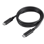 Lenovo USB-C kaabel 1m, 4X90U90619, 1 m, 10 Gbit/s, 100 W, must, USB 3.2 Gen 2, 4K tugi