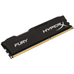 Kingston HyperX FURY Black m&auml;lu moodul HX316C10FB/8, 8 GB, 1600 MHz, 240-pin DIMM, 1.5 V, 64 bit, must