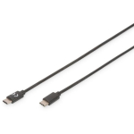 Digitus USB 2.0 &uuml;henduskaabel C-C AK-300138-018-S, 1,8m, 480 Mbps, 3 A, kahepoolsed C-t&uuml;&uuml;pi pistikud, topeltvarjestus