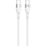 Tellur USB kaabel TLL155501, 100cm, valge, PD kuni 60W, 480Mbps, C-t&uuml;&uuml;pi, kiire laadimine