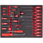 Milwaukee 4932500755 Kruvikeerajate ja kangide komplekt, vahtsisu, 38 tk, Tri-Lobe k&auml;epide