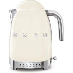 Smeg 50's Style veekeetja KLF04CREU Cream, 1.7L, 2400W, 220-240V, 7 temperatuuri, juhtmeta, 360&deg; alus