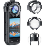Puluz objektiivi katted Insta360 X5, PU750T, 9H, PC, karastatud klaas, AR kate, h&uuml;drofoobne, snap-on