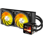DarkFlash Explore DE240, CPU vesijahuti, 315W TDP, 2x120mm PWM ARGB, IPS 2.88", 480x480px, AM3/AM4/AM5, LGA 115x/1200/1700/18xx