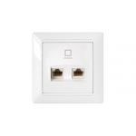 Interneti-pistikupesa STILJ RJ45 2 pesa BYLECTRICA