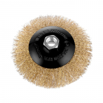 Koonushari, messing, lainelised harjased 115mm K115-L DNIPRO-M