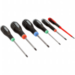 Kruvikeerajate komplekt ERGO&trade; 6 tk., SL3.0 1000V VDE; T20/25; PZ2; PH1/2, BE-9871 BAHCO