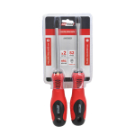 Skrūvgriežu komplekts 1xSL+1xPH, CrV S2 tērauds, magnētiskais uzgalis, ergonomisks rokturis, 2 gab., AW36801, AWTOOLS