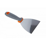 Nerūsējo&scaron;ā tērauda elastīgā &scaron;pakteļlāpstiņa 100mm, korozijizturīga, divkomponentu rokturis, AW30311BL, BLACK LINE