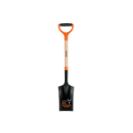 Tran&scaron;eju rak&scaron;anas lāpsta 19x53cm ar koka kātu un divkomponenta D-rokturi, 106cm PES-PD TRUPER
