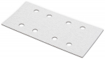 Liivapaber ristk&uuml;lik 90x185mm - G180 - 5 tk, KREATOR, KRT200558, Graad: 180, Augud: 8
