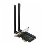 AX3000 Wi-Fi 6 Bluetooth 5.0 PCIe adapter, TP-Link, Archer TX50E, 2402 Mbps, 574 Mbps