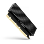 Axagon adapter PCEM2-XS PCIe M.2 NVMe, 105 x 45 x 12 mm, must, 0.05 kg, alumiiniumist jahutus