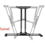 Gembird telerii kinnitamine WM-80STR-01, 40-80'', VESA 100 x 100/600 x 400 mm, 50 kg, 2 k&auml;tt, 90&deg; p&ouml;&ouml;ramine, seinakinnitus, kaabel