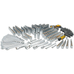 Dewalt Mehaanika t&ouml;&ouml;riistade komplekt DWMT45341-1 341 tk, 3 organiseeritud tray, Kroomitud, 72-hamba ratchet, 5&deg; kaar