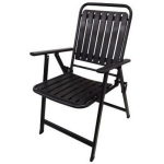 Besk Kokkuvolditav turistikohver 9137826, 63cm, 53cm, 93cm, must, metallraam, plastist iste, k&auml;etugedega