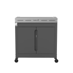 Barbecook Premium Buddy gaasigrilli t&ouml;&ouml;laud toidu ettevalmistamiseks roostevaba t&ouml;&ouml;pind riiul piduritega rattad 84x46x90cm BC-GAS-2070