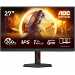 Aoc Monitor 27G4ZR, 27", 1920 x 1080, 240 Hz, 1 ms, IPS, G-Sync, Adaptive Sync, Ergonoomiline disain