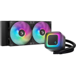 Deepcool Vedelik jahuti LE240 V2 R-LE240-BKAMMC-G-2, 75.89 cfm, 2 ventilaatorit, 31.6 dBA, 500-2100 RPM, RGB