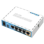 MikroTik | RB952Ui-5ac2nD | hAP ac lite | 802.11ac | 867 Mbit/s | 10/100 Mbit/s | Ethernet LAN (RJ-45) ports 5 | MU-MiMO Yes | 12 month(s)